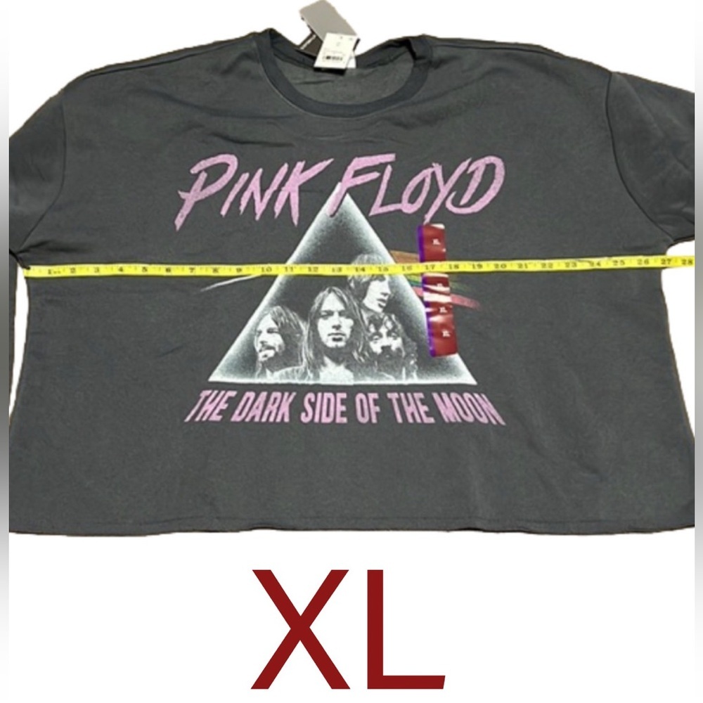 Pink Floyd Dark Side Of The Moon Grayson Threads Women Crop Pullover Sz L or XL - Picture 13 of 14